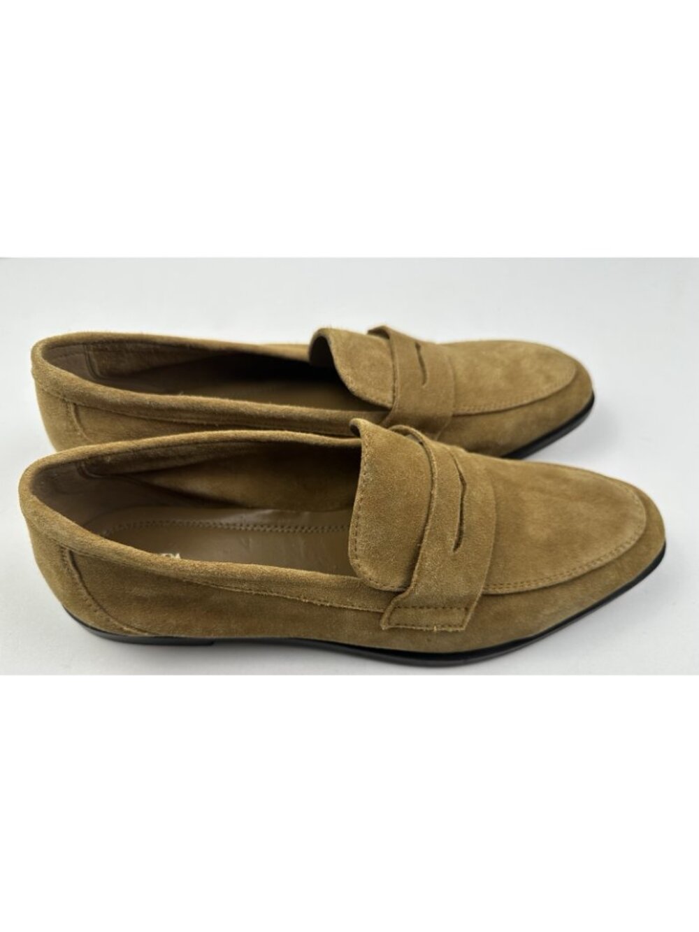 Zara Men’s Suede Penny Loafers Sand Brown Slip On EU 42 US 9 - Picture 7 of 8